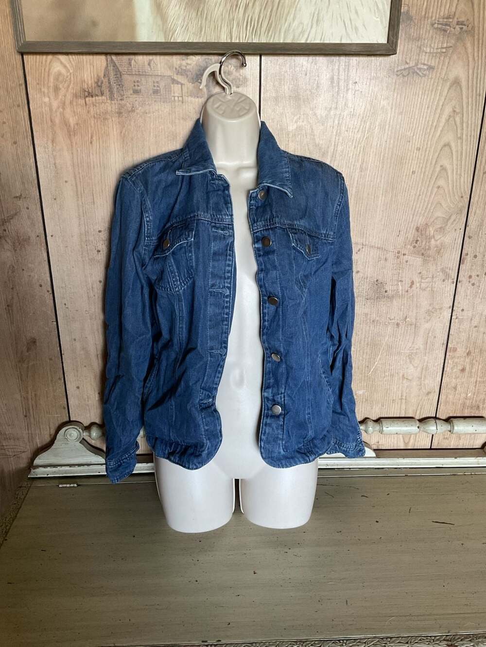 Coldwater Creek Women's Denim Jacket Size S Tencel Blend